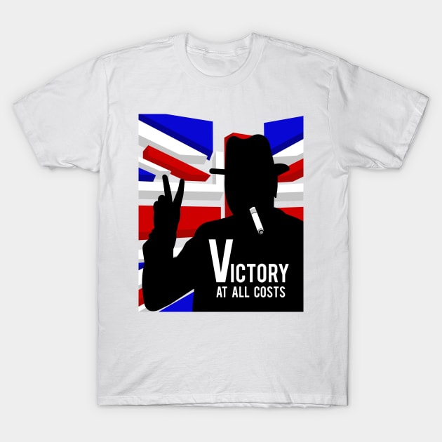 Churchill Victory 2 T-Shirt by SiSuSiSu